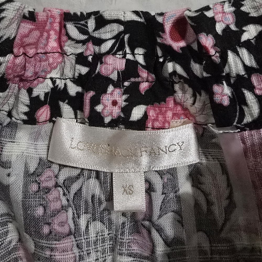 LoveShackFancy Netra Floral Mini Dress Black/Pink Floral Size XS - Picture 8 of 10